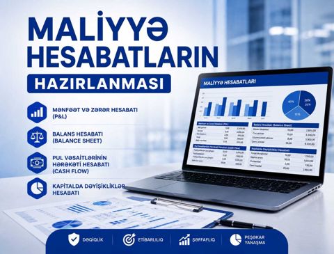 Maliyyə hesabatların hazırlanması (Mənfəət və Zərər Hesabatı (P&L),Balans Hesabatı (Balance Sheet),P — Bakı