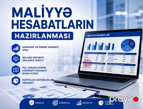 Maliyyə hesabatların hazırlanması (Mənfəət və Zərər Hesabatı (P&L),Balans Hesabatı (Balance Sheet),P — Bakı