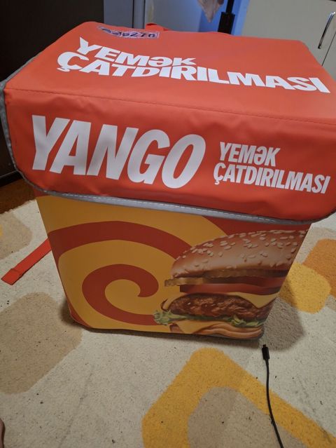 Yango “Yemək Çatdırılması” termo çatdırılma çantası (bel çantası — Bakı