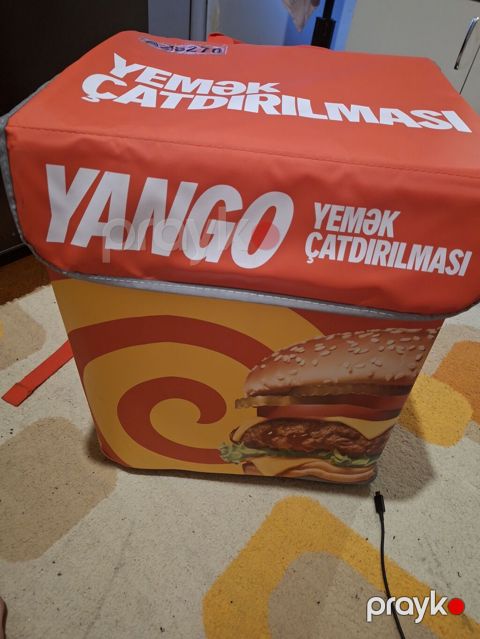 Yango “Yemək Çatdırılması” termo çatdırılma çantası (bel çantası — Bakı