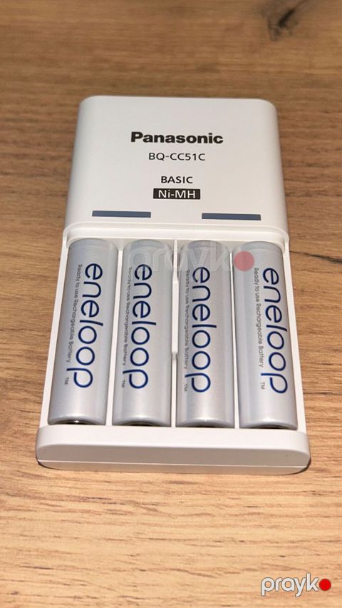 Panasonic BQ-CC51C şarj cihazı + Eneloop AA Ni-MH doldurula bilən — Bakı