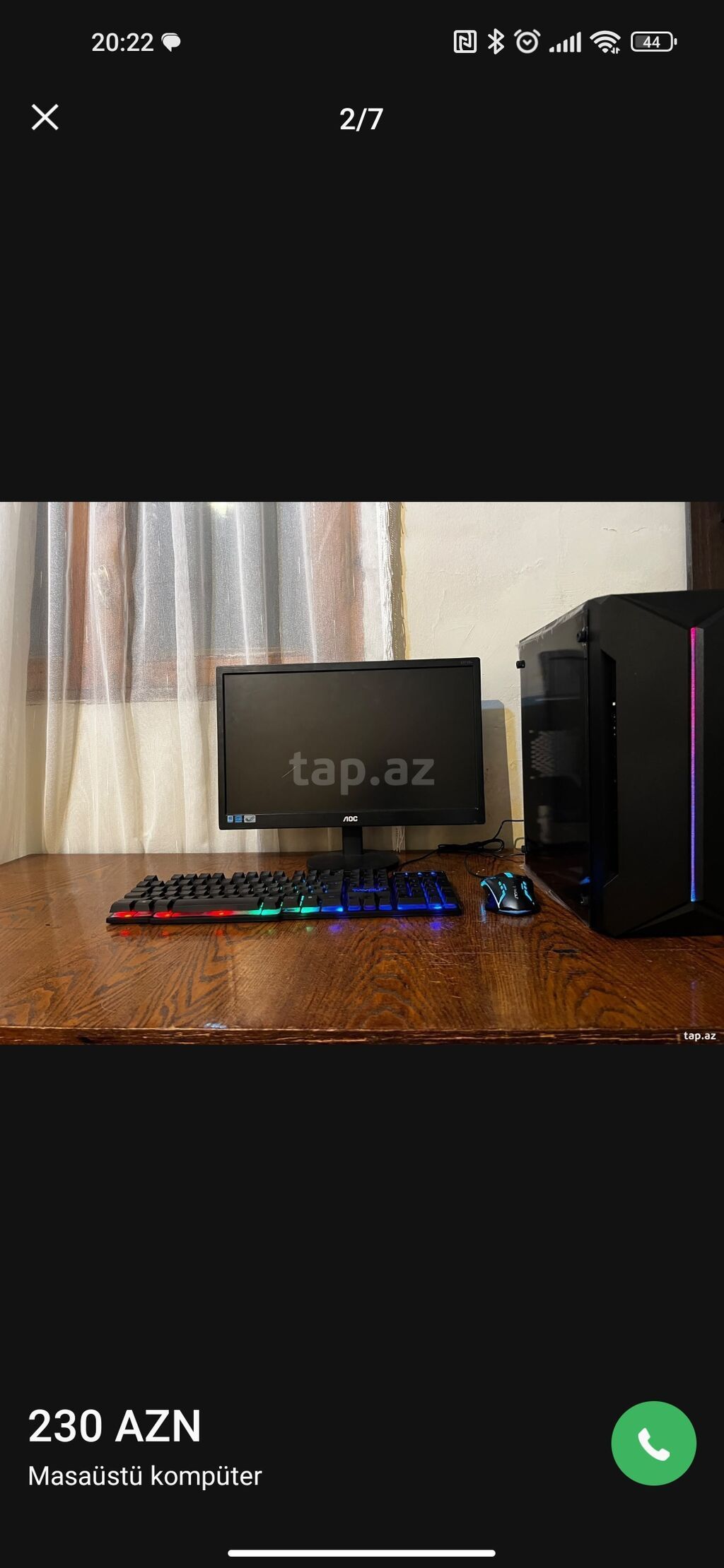 Masaüstü kompüter seti I3 2100 4gb ram gt 220 1gb 450w qida bloku — Elektronika, Digah (6)