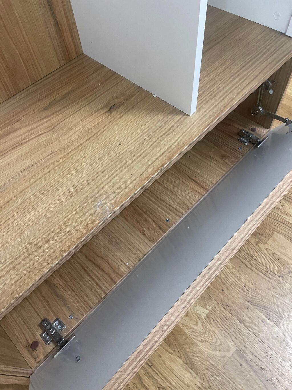 Dəhliz üçün çoxfunksiyalı asma dolab-garderob dəsti - Dizayn: ağ və — Xol üçün, Sumqayıt (6)