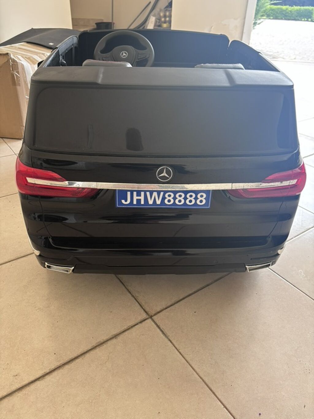 Uşaq elektrik maşını – Mercedes üslublu, JHW8888 nömrə paneli ilə — Uşaq avtomobilləri, Digah (4)