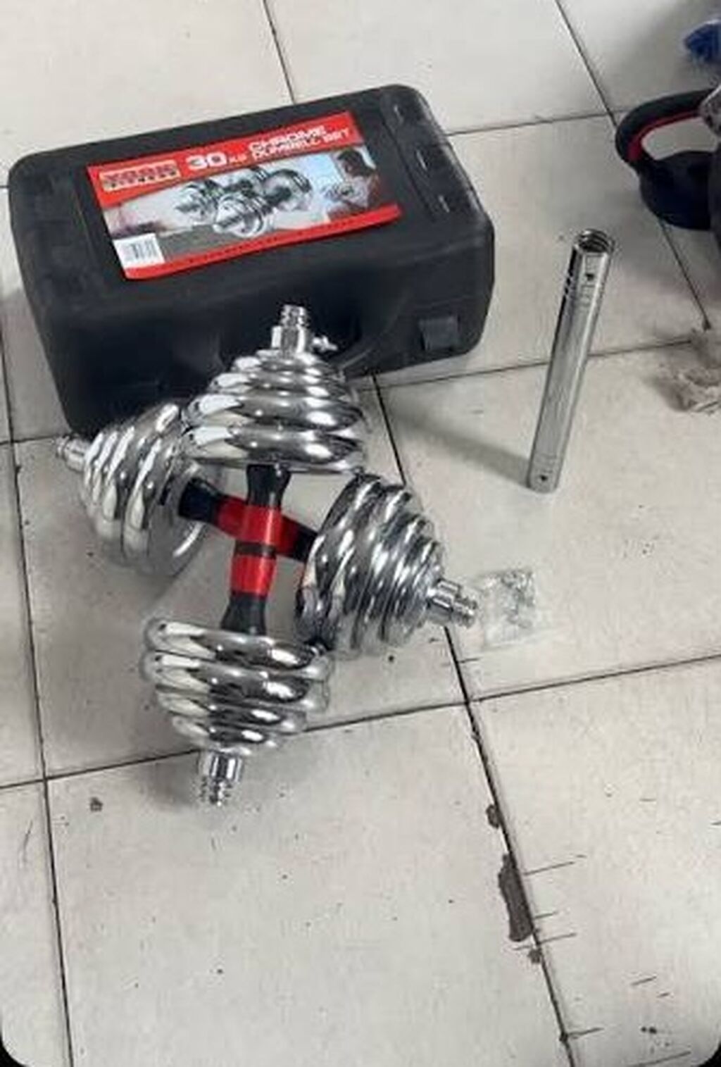 Məhsul: York Fitness 30 kq Chrome Dumbbell Set - Xrom örtüklü dəmir — İdman və istirahət, Bakı (4)