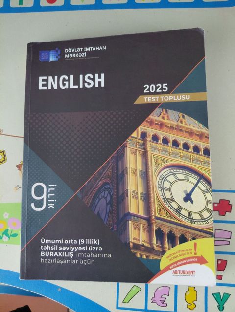 Məhsul: “English – 2025 Test Toplusu” (Dövlət İmtahan Mərkəzi) yeni — Bakı
