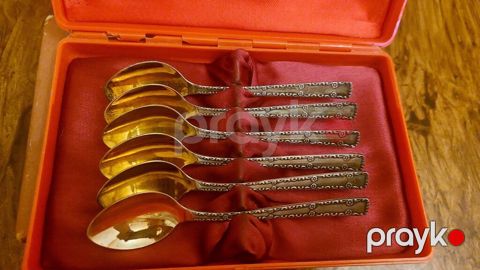 Məhsul: Çay qaşıqları dəsti - Miqdar: 6 ədəd - Material: Metal — Bakı