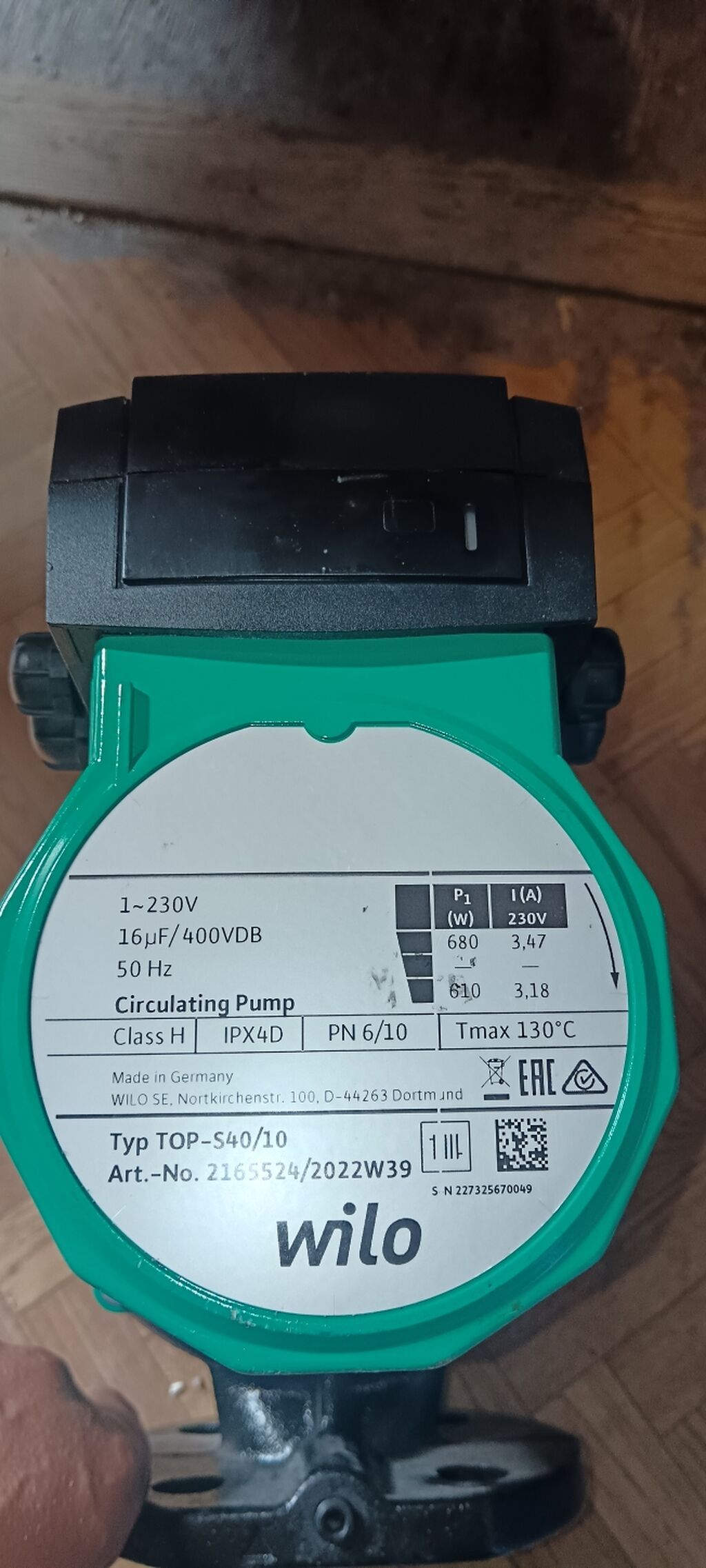 Wilo TOP-S40/10 dövriyyə nasosu - Təyinat: istilik sistemlərində və — Su filtirləri və nasosu, Bakı (4)