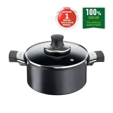 Qazan Tefal Titanium 1X Excellence Induction Altlıq Dərin 24 sm