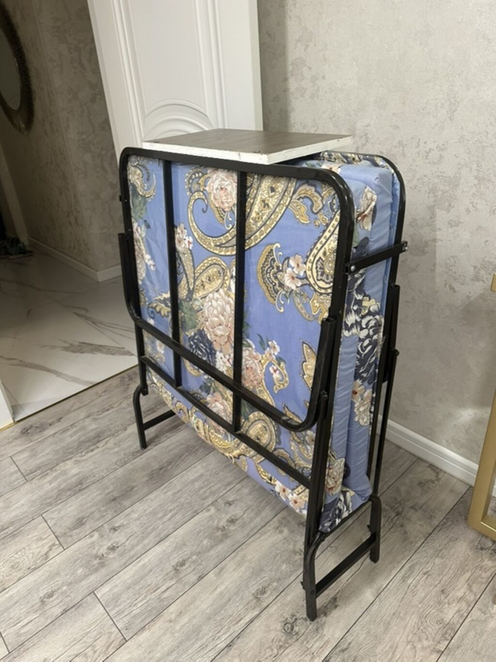 Yığılabilir taxta çarpayı - Model: qatlanan tək nəfərlik çarpayı — Mebel, Bakı (3)