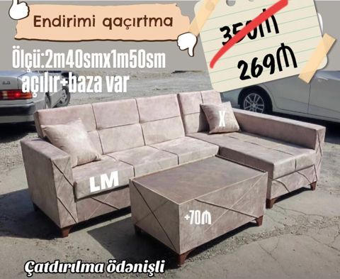 *Künc divanlar* *TƏK Qiymət* Yeni və sifarişlə Qiymət — Bakı