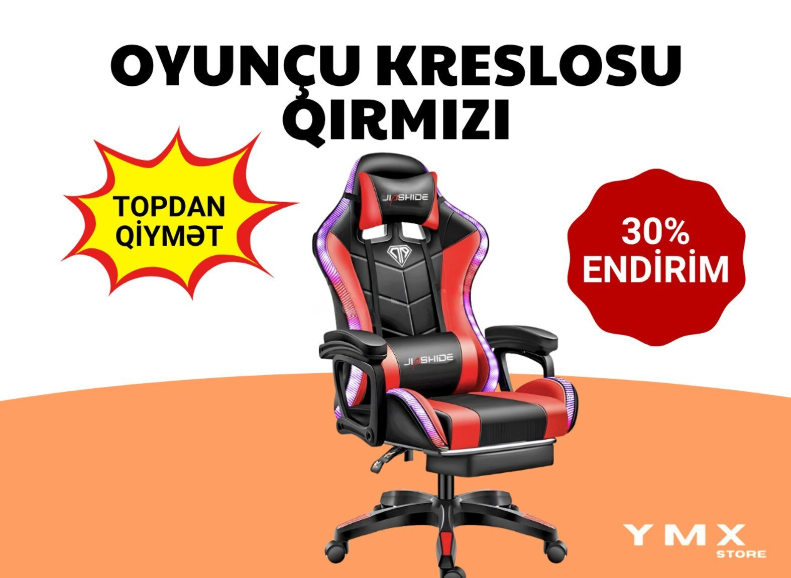 Qırmızı rəng, Oyun kompüter kreslosu