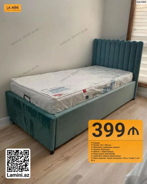 La Mini – Çarpayı (Kod: 4304) - Ölçü: 90 200 sm - Mexanizm — Bakı