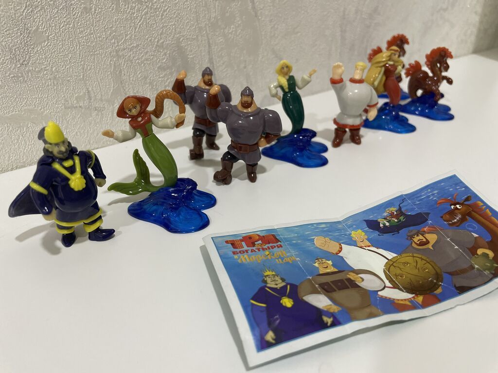 Игрушки киндер сюрприз серия Три богатыря, серия за 30, повторки — Oyuncaqlar, Bakı (2)
