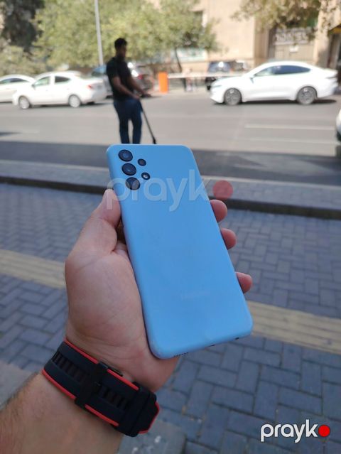 Samsung Galaxy A13, 64 GB, rəng - Göy, Zəmanət, Sensor, Barmaq izi