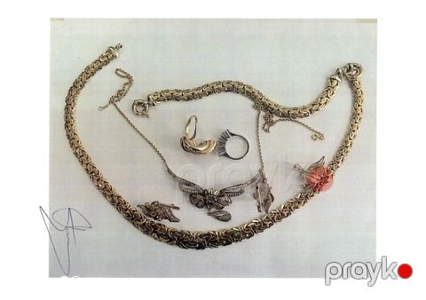 Qızıl dəsti — braslet, sep, üzük, koliye, sırğa — Bakı
