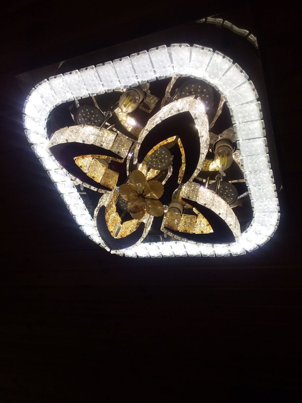 Led Çılçıraq, 4 və daha çox lampa, Xrustal — İşıqlandırma, Digah (4)