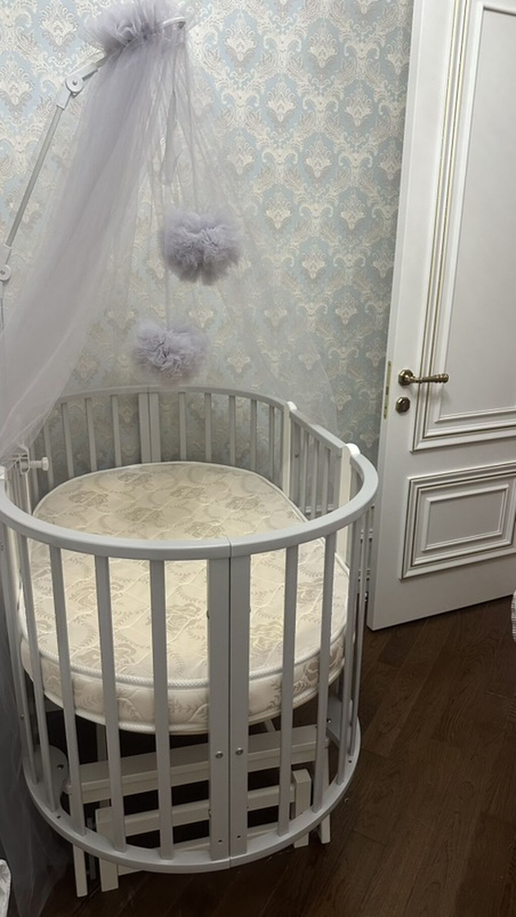 Uşaq beşiyi – oval/yuvarlaq model. yeni kimidir, istifade olunmayıb. 2 — Mebel, Bakı (3)