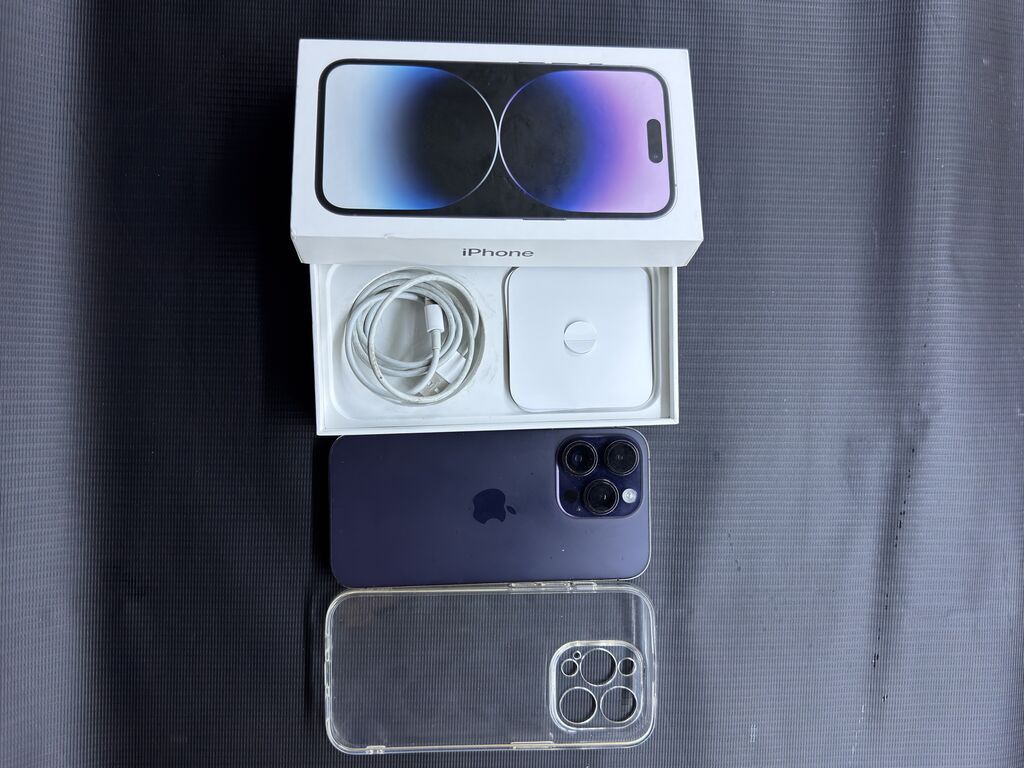 IPhone 14 Pro, 256 GB, Deep Purple, Zəmanət, Face ID, Sənədlərlə — Apple iPhone, Bakı (3)