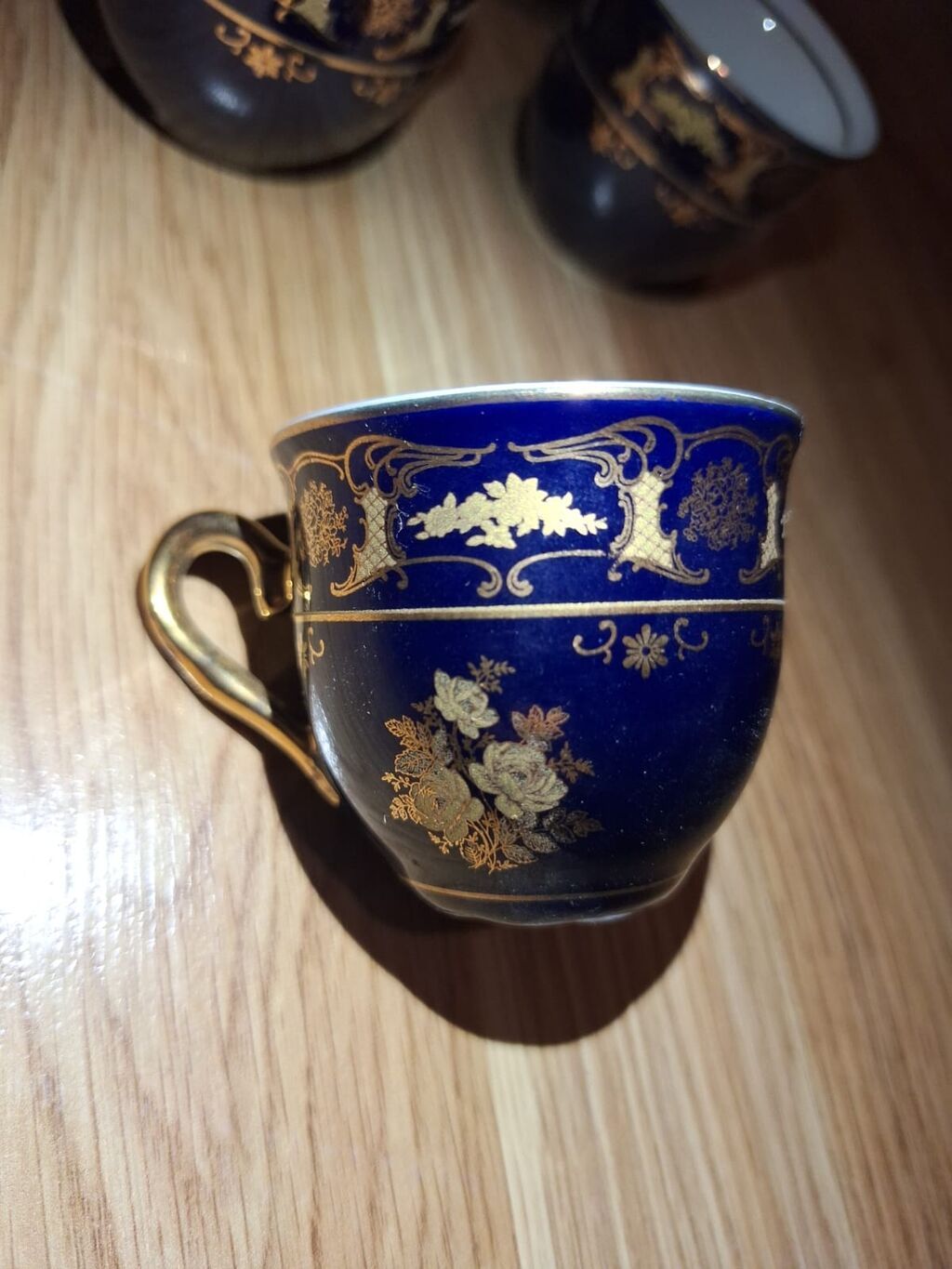 Çay dəsti, rəng - Göy, Farfor, Çexiya — Çaynikler və qəhvə qabları, Bakı (8)