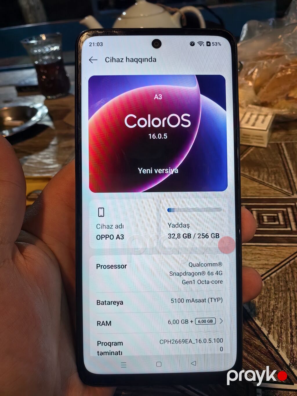 Oppo A3 Pro, 256 GB, rəng - Qara, Sensor — OPPO, Bakı (3)