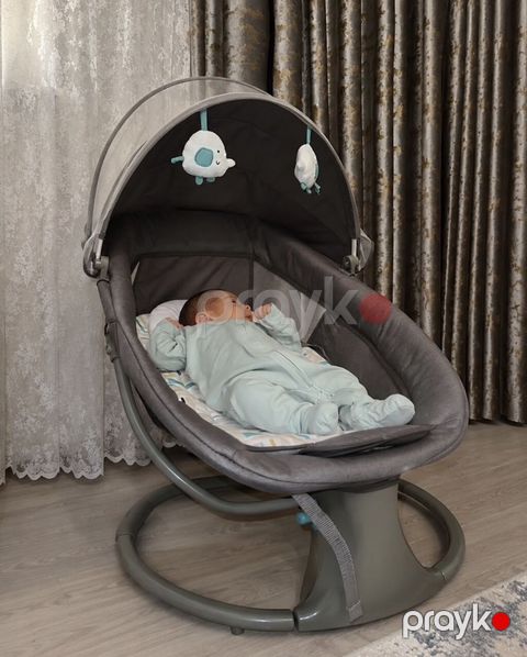 Uşaq yelləncəyi/relaks kreslosu - Ergonomik oval oturacaq forması