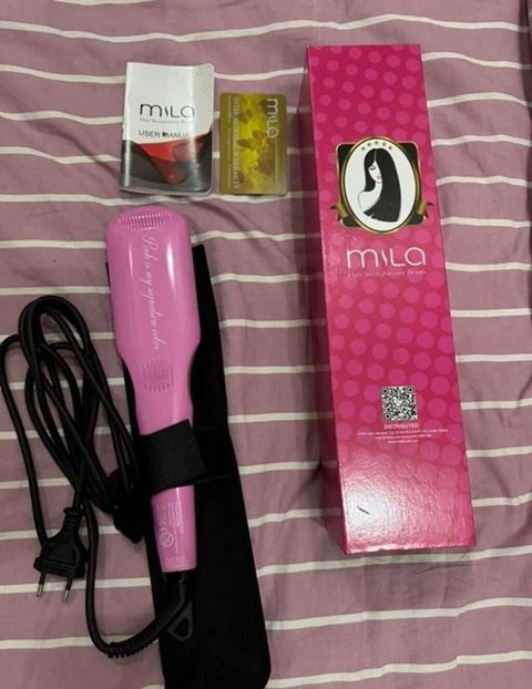 Mila Hair Straightener Brush – elektrik saç düzləyici daraq — Bakı