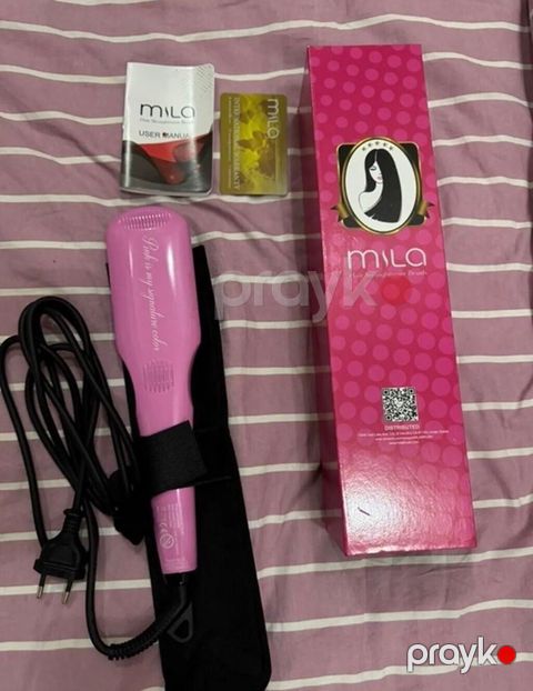 Mila Hair Straightener Brush – elektrik saç düzləyici daraq — Bakı