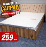 *ikineferlik taxt* Ölçü: 160×200 (matras daxil) Rəng seçimi — nihad — Yataq otağı mebel dəstləri