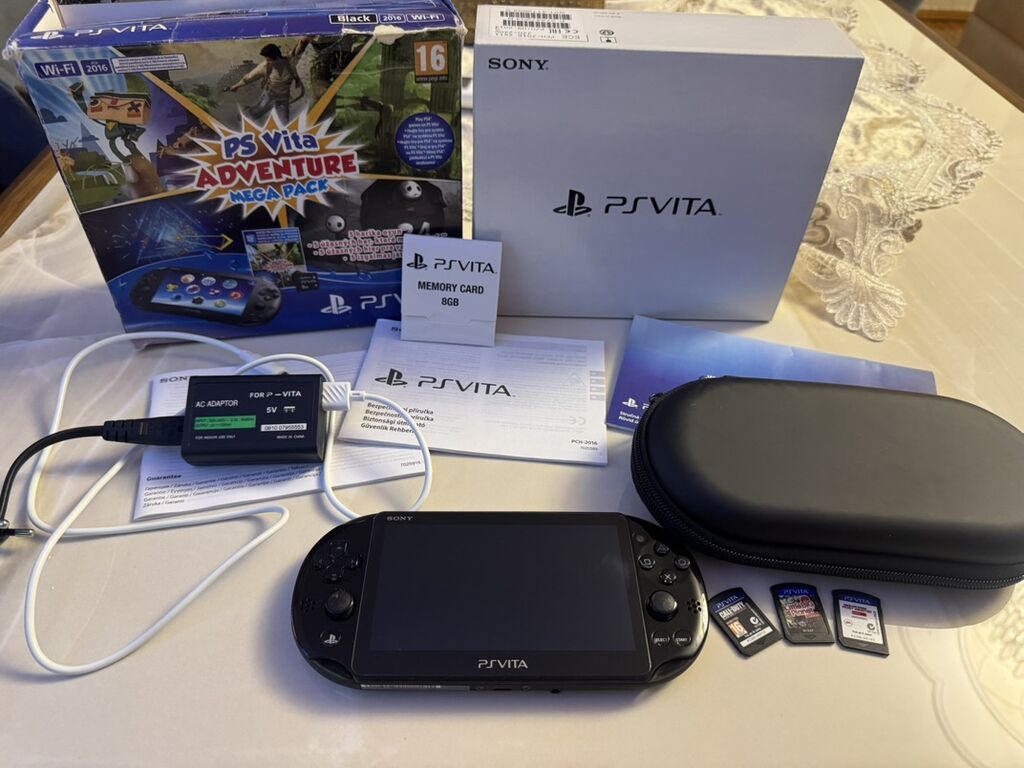 Sony PlayStation Vita Slim (PS Vita 2000) Adventure Mega Pack – Wi‑Fi — Elektronika, Bakı
