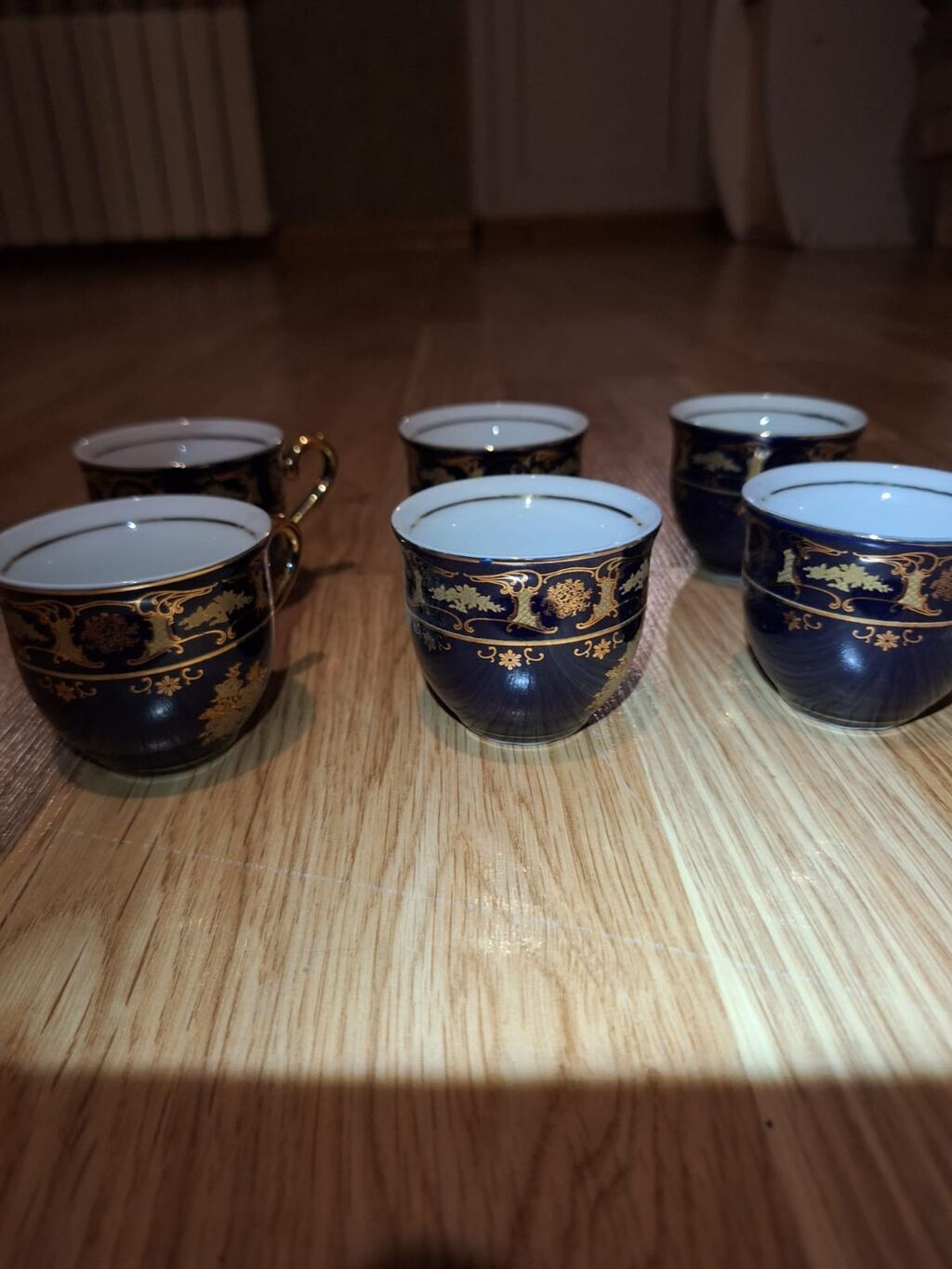 Çay dəsti, rəng - Göy, Farfor, Çexiya — Çaynikler və qəhvə qabları, Bakı (9)