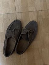 Massimo Dutti, Ölçü: 41, rəng - Qəhvəyi, İşlənmiş — Мокасины