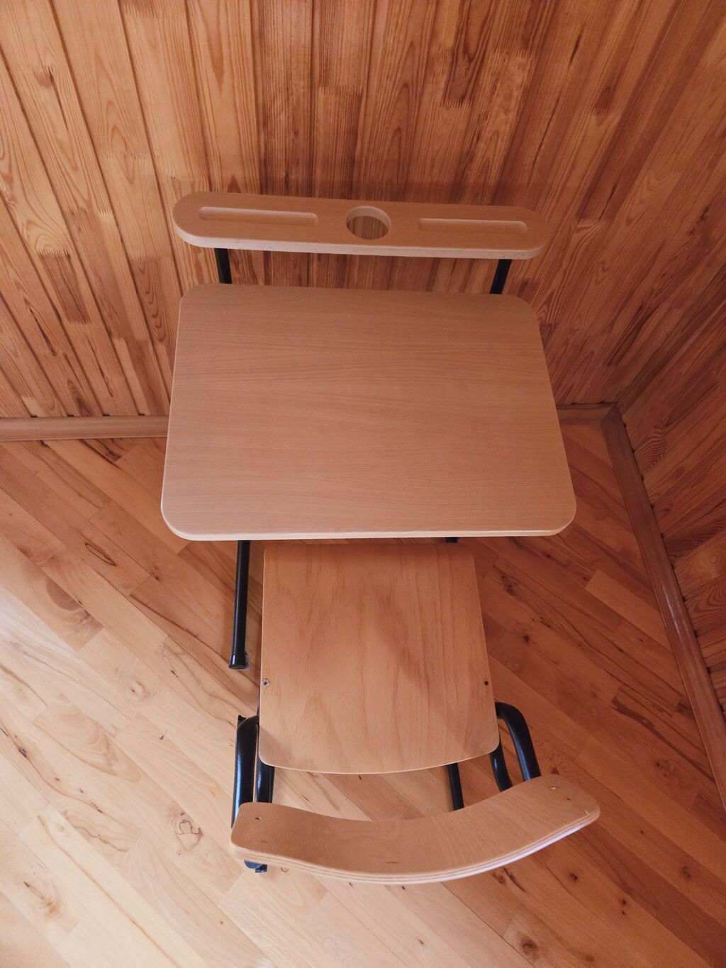 Tək nəfərlik məktəb partası və stulu - Komplekt: masa + stul — Mebel, Sumqayıt