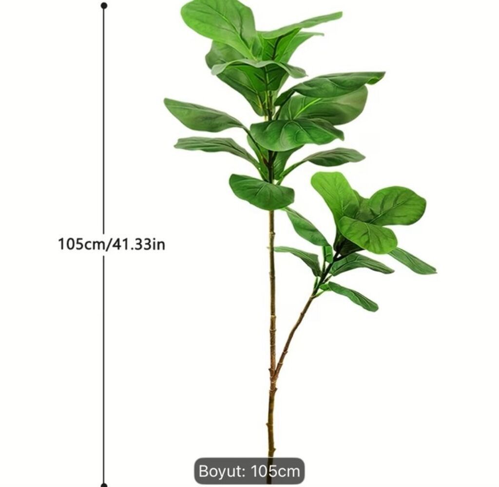 Məhsul: Dekorativ süni bitki – Monstera deliciosa (2 ədəd) — Vaazalar, kreslolar, süni çiçəklər, Mingəçevir (2)