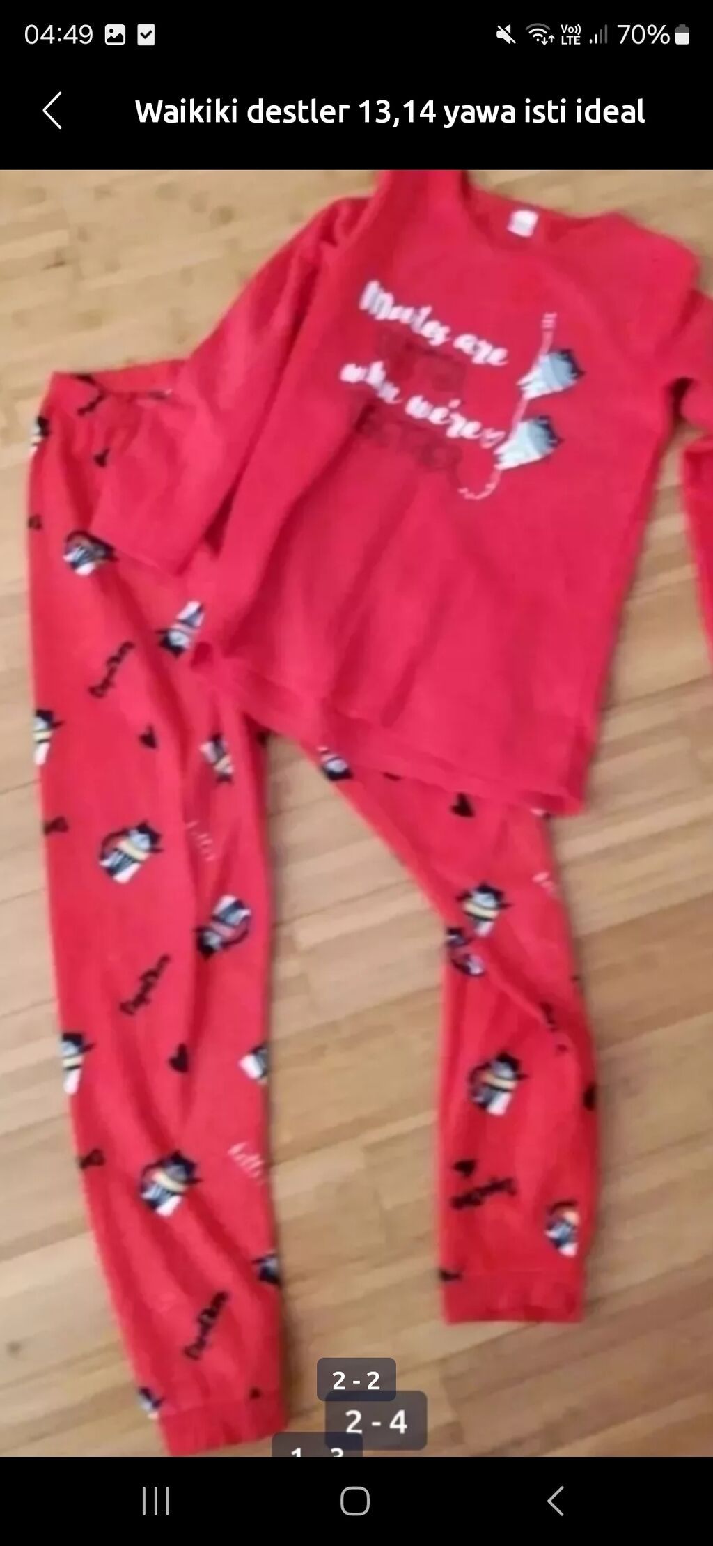 Waikiki uşaq-gənc geyim dəstləri (13-14 yaş) - İsti, qışlıq pijama — Oğlanlar üçün ev geyimi, Digah (2)