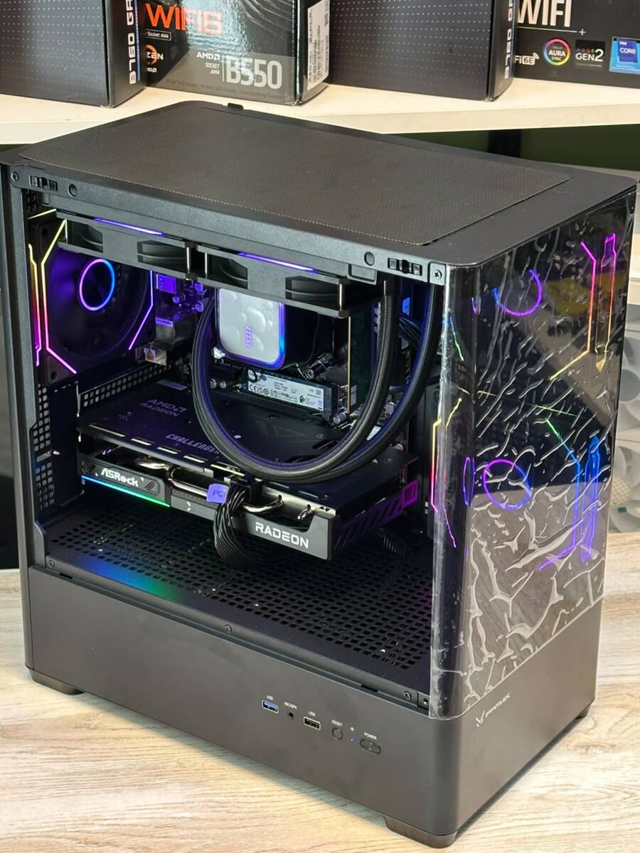 Gaming PC Ryzen 5 7500F 5.00 ghz RTX 5060 8GB SSD 1TB NVMe M.2 RAM 16GB DDR5 — Masaüstü kompüterlər, Bakı (2)