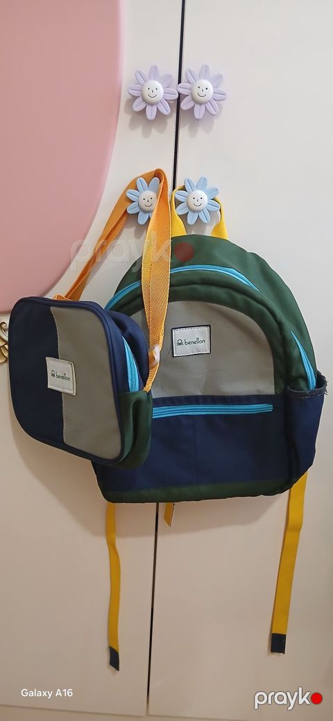 Orjinal United Colors of Benetton uşaq məktəb çantası + bəslənmə — Bakı