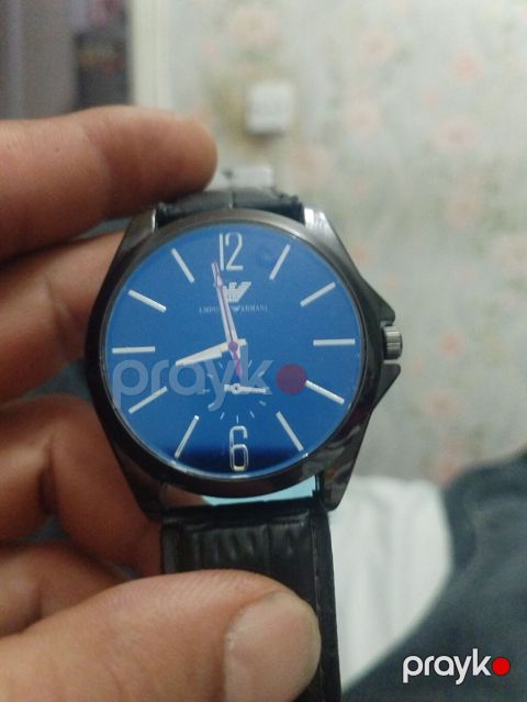 Emporio Armani üslublu kişilər üçün qol saatı - Klassik dizaynlı