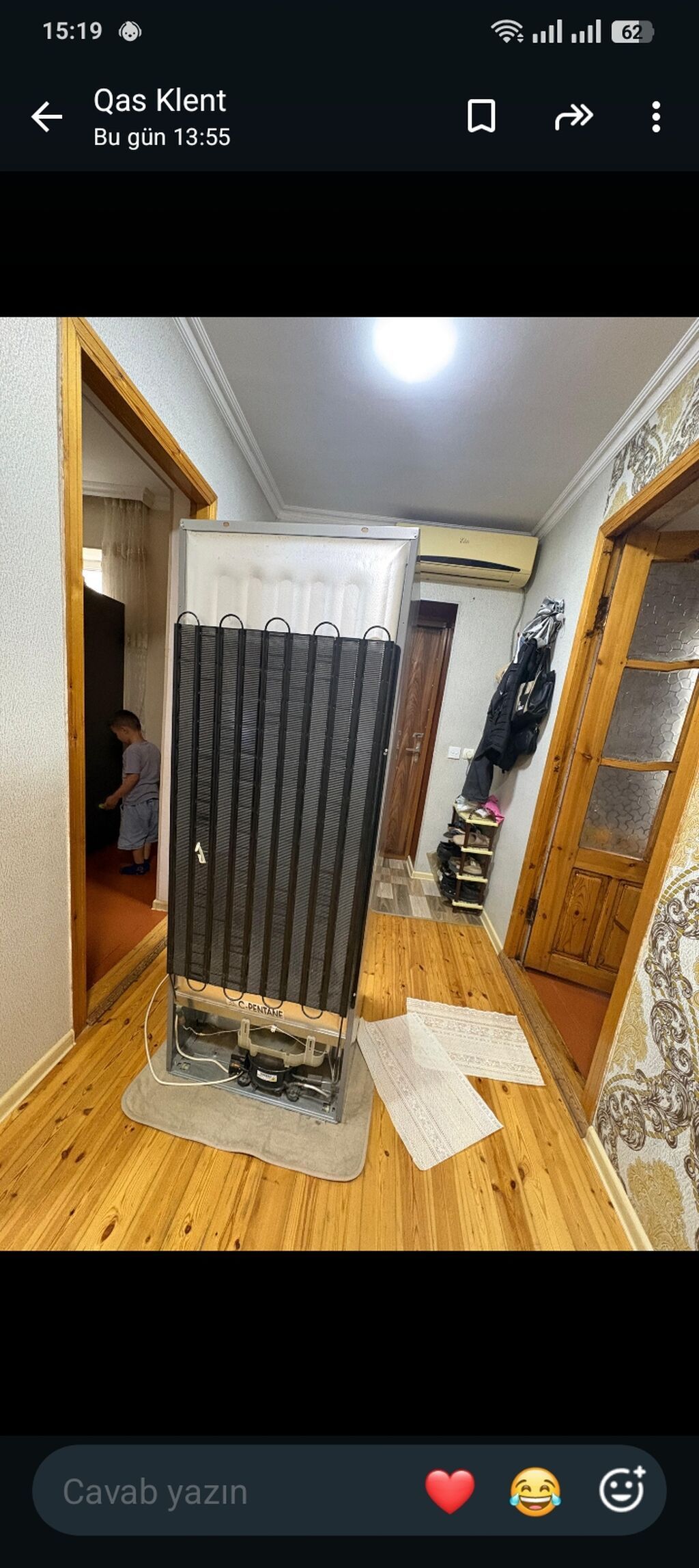 Indesit iki kameralı soyuducu - Rəng: gümüş/metallik - Alt hissədə — Soyuducular, Masazır (7)