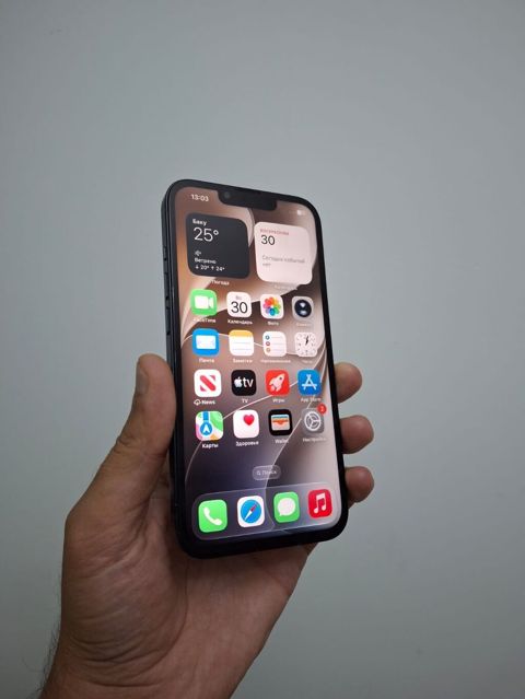 iPhone 13, 128 GB, Graphite, Face ID — Bakı