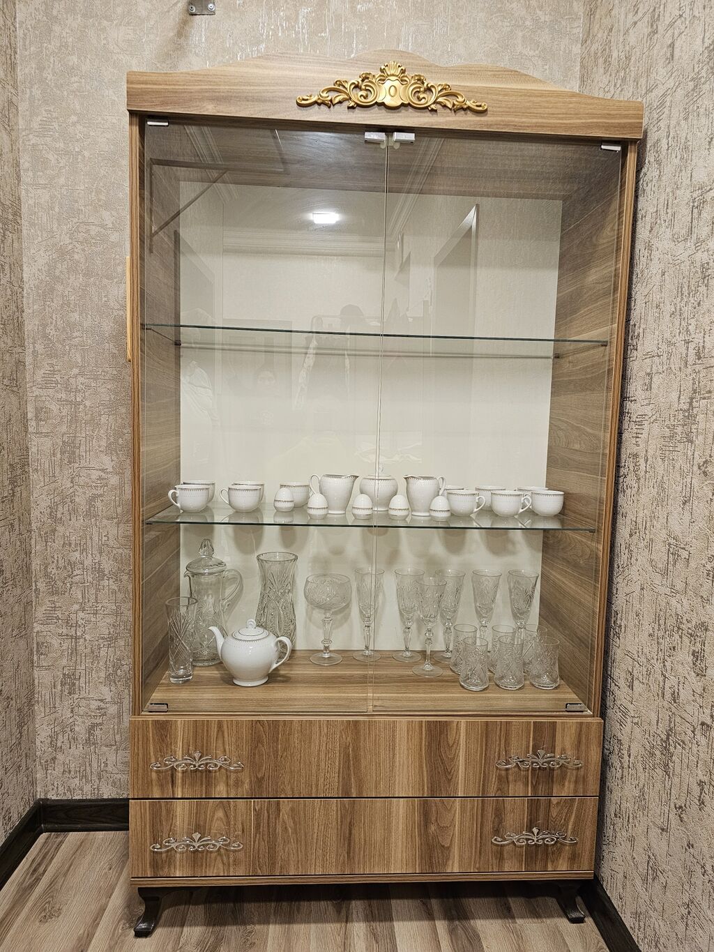 Yemək otağı üçün mebel dəsti - Material: ağac teksturasına malik — Mebel, Bakı (2)