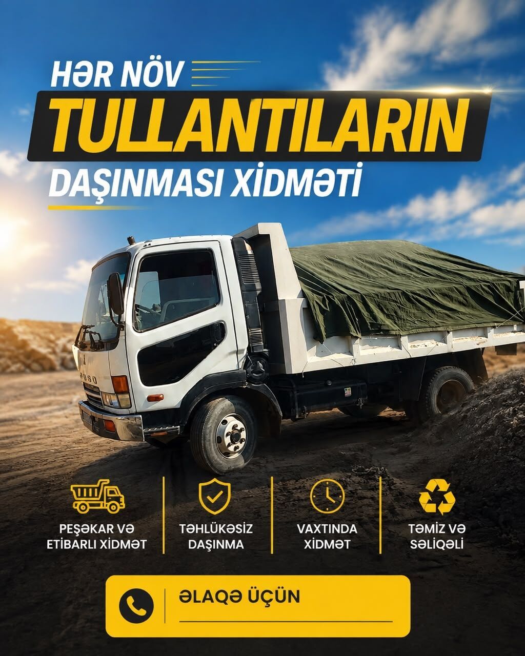 Tullantıların daşınması və utilizasiyası xidməti - Bütün növ — Yük daşıma xidmətləri, Bakı (7)