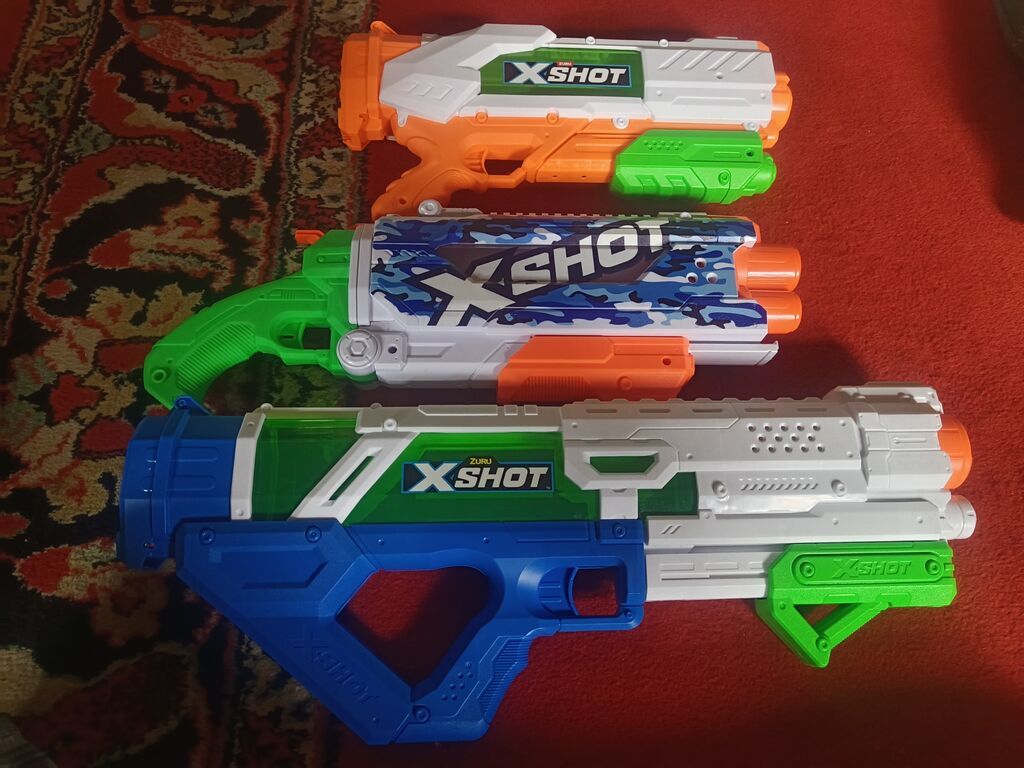 Zuru X-Shot su tabancaları dəsti Təzədir - Brend: Zuru X-Shot - 3 ədəd — Oyuncaqlar, Novxanı (2)