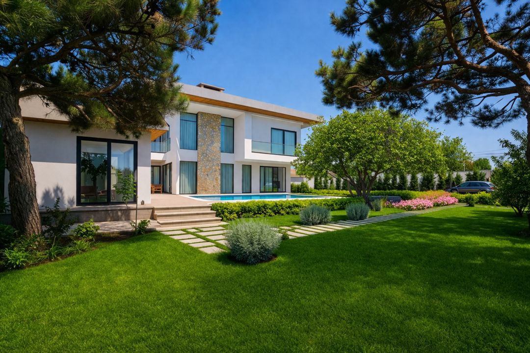Satılır 6 otaqlı həyət evi/bağ evi 500 m² — Ev, villa, Bakı (2)