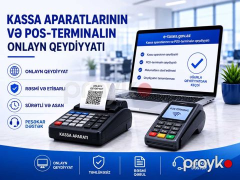 Kassa aparatların və POS-terminalın onlayn qeydiyyatı — Bakı