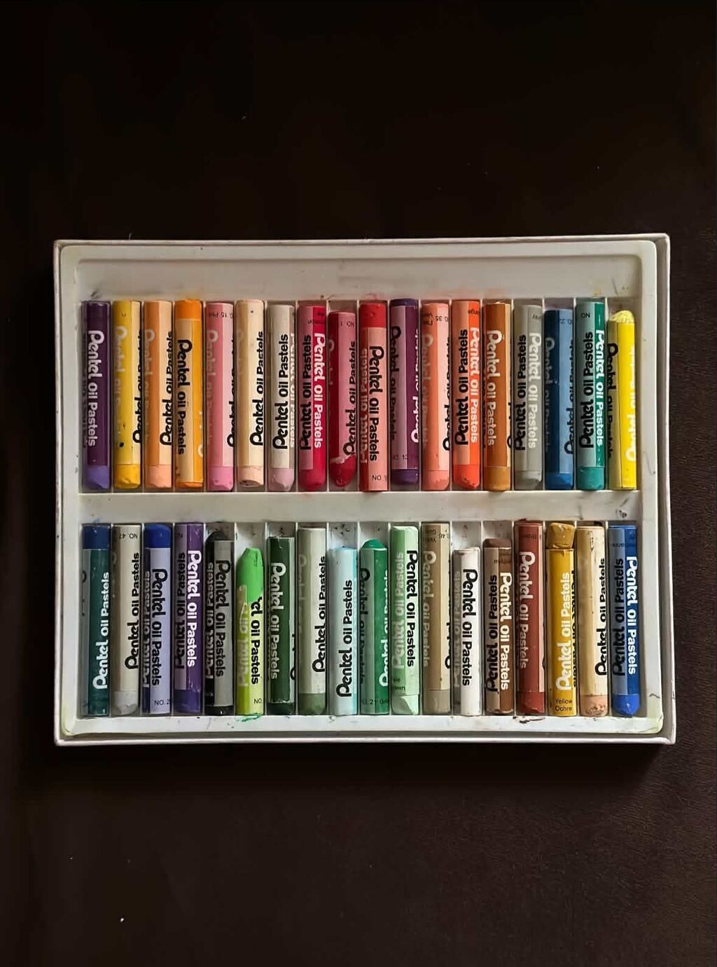Pentel Arts yağlı pastellər – 36 rəngli dəst 1 dəfə istifadə edilib — Yastıqlar, Bakı (3)