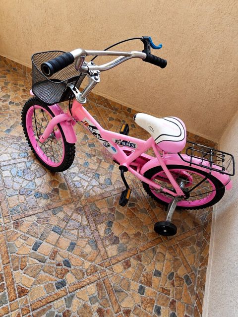 Uşaq velosipedi – BMX tərzində, çəhrayı rəng Xüsusiyyətlər: - Təxmini — Xırdalan