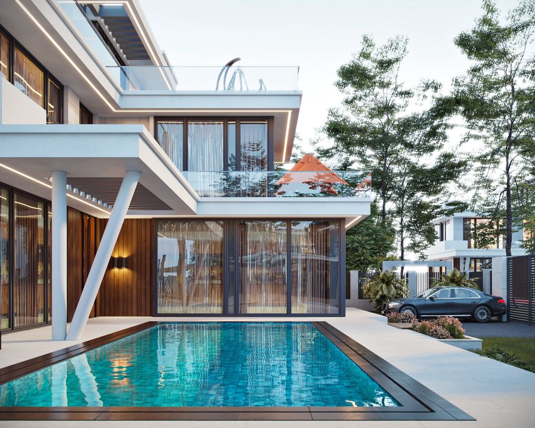 Satılır 6 otaqlı həyət evi/bağ evi 305 m² — Ev, villa, Bakı (5)