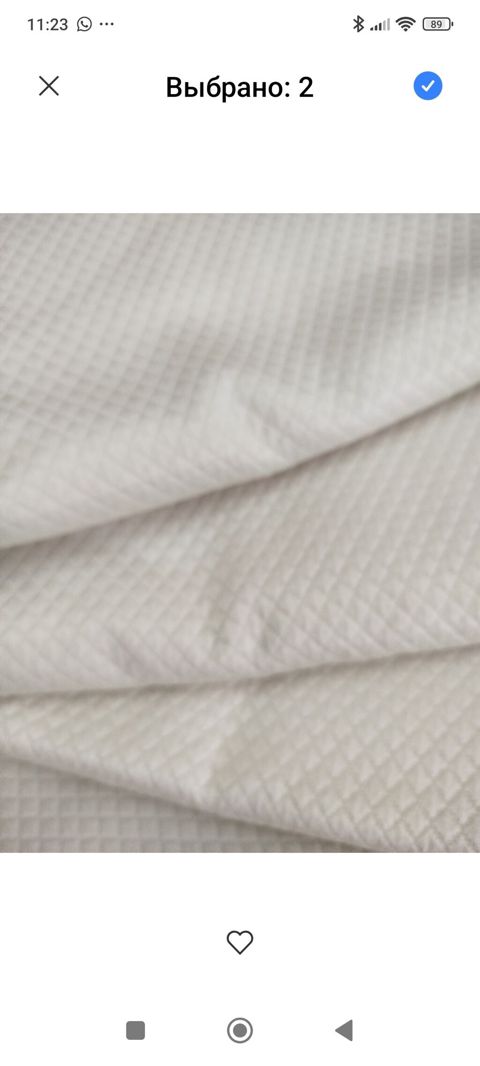 Ağ rəngli toxumalı parça - Material: yumşaq, sıx toxunuşlu parça — Bakı
