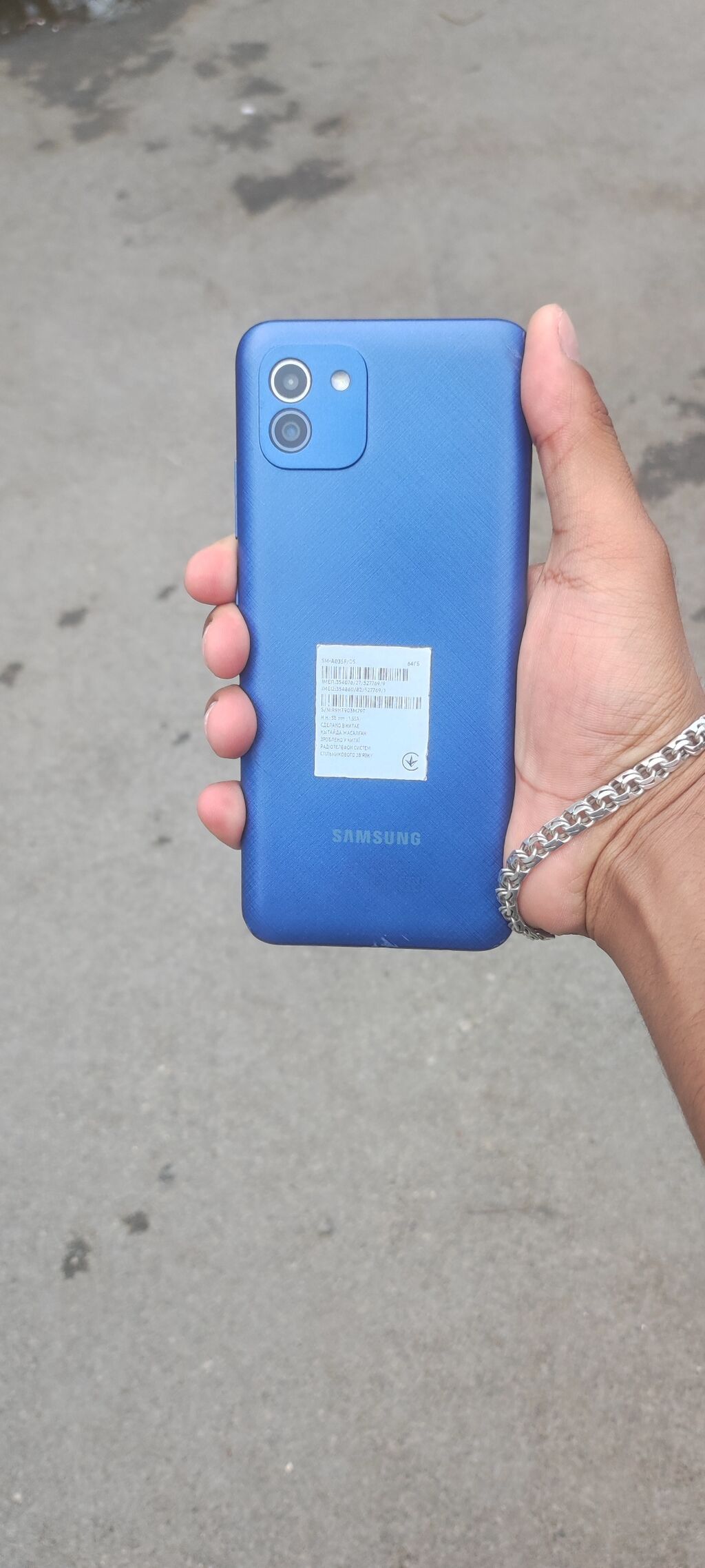 Samsung Galaxy A03s, 64 GB, rəng - Mavi, Barmaq izi — Samsung, Bakı (2)